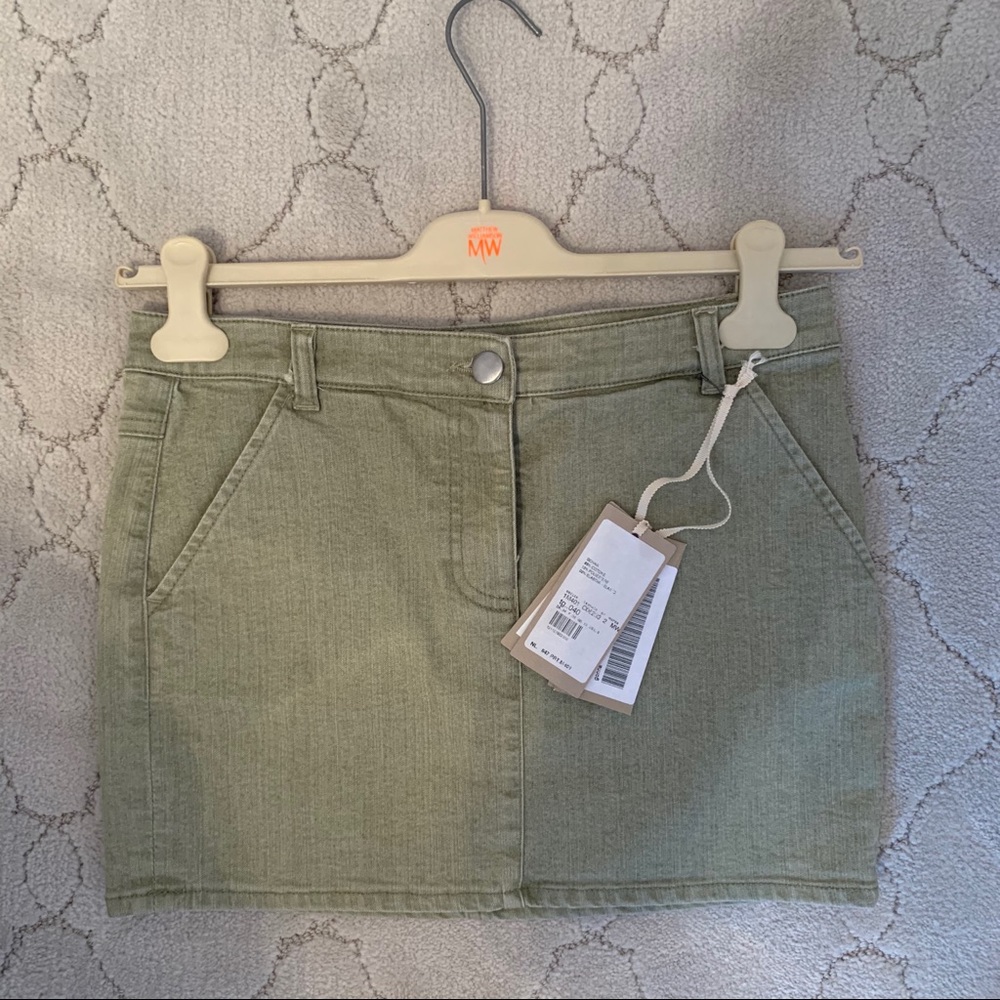 Matthew Williamson Olive Jean Skirt